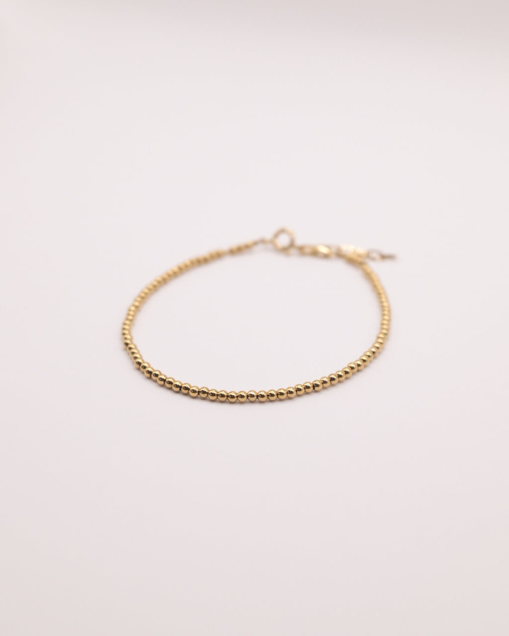 Bracelet Raymonde doré en perles d’acier inoxydable